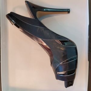 Nine West size 9 M black 4.5" high heels.
